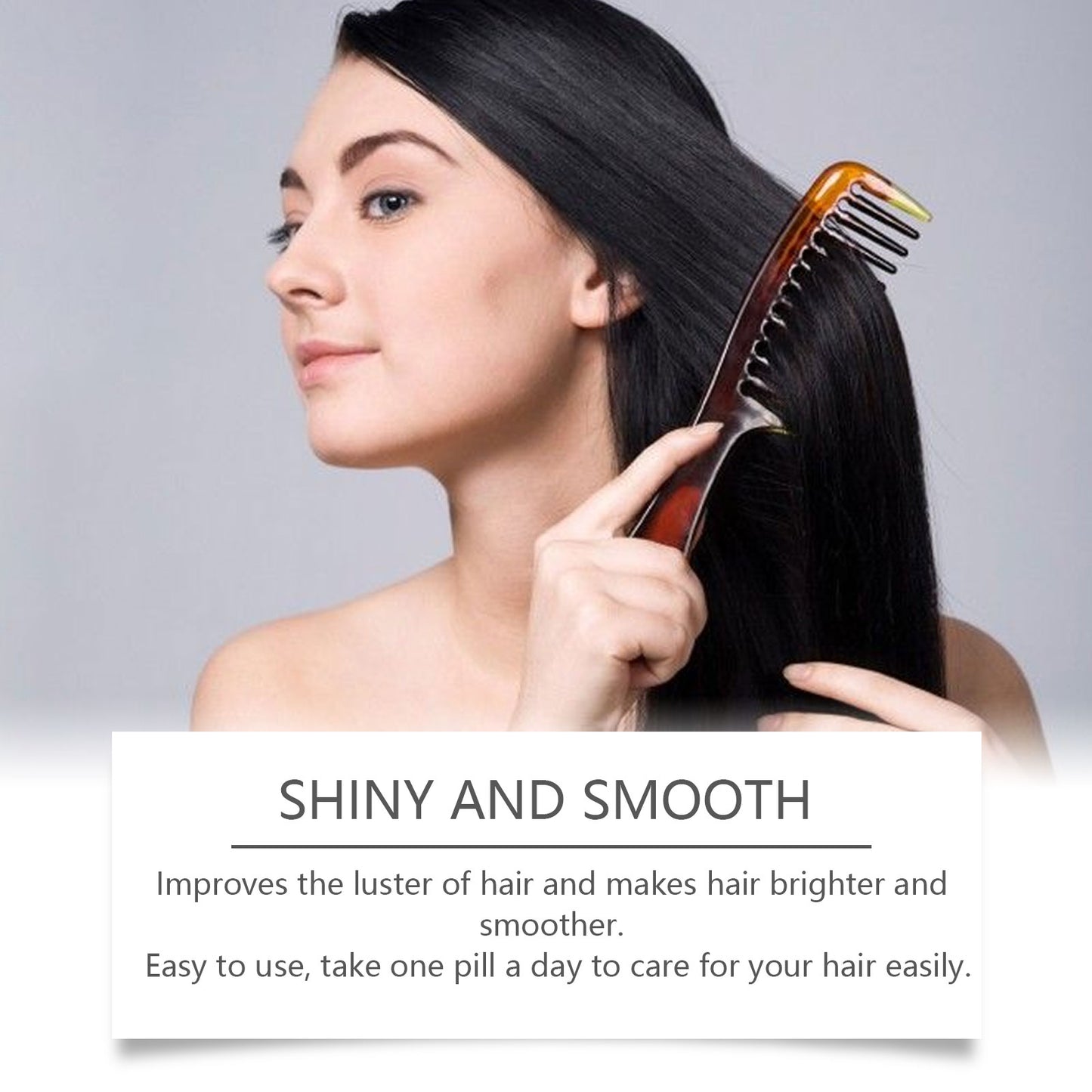 Hoegoa Vitamin Hair Care Essence Capsules, Nourish And Repair Frizzy Hair, Soft And Glossy Hair Care Capsules