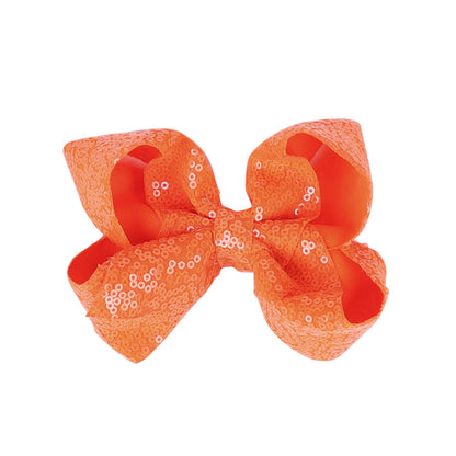 Children's Rhinestone Butterfly Hair Clip Solid Color Girl Sequin Hairpin 5 Inches
