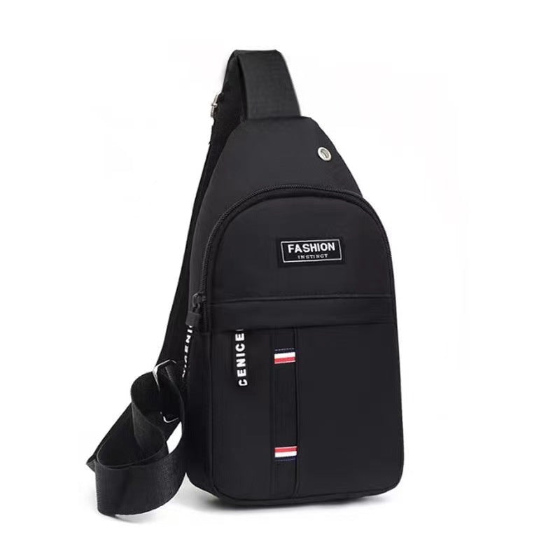Chest Pack Outdoor Hiking Cycling Single Shoulder Crossbody Canvas Chest Bag Outdoor Sports Bag Street Fashion Men's Backpack