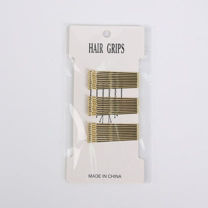 One word clip metal hair clip black gold coffee silver hair clip bride hair clip