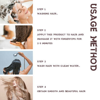 EELHOE Moisturizing Hair Mask, Deep Nourishing Hair Repair Dry Hair Split End Smoothing Hair Mask