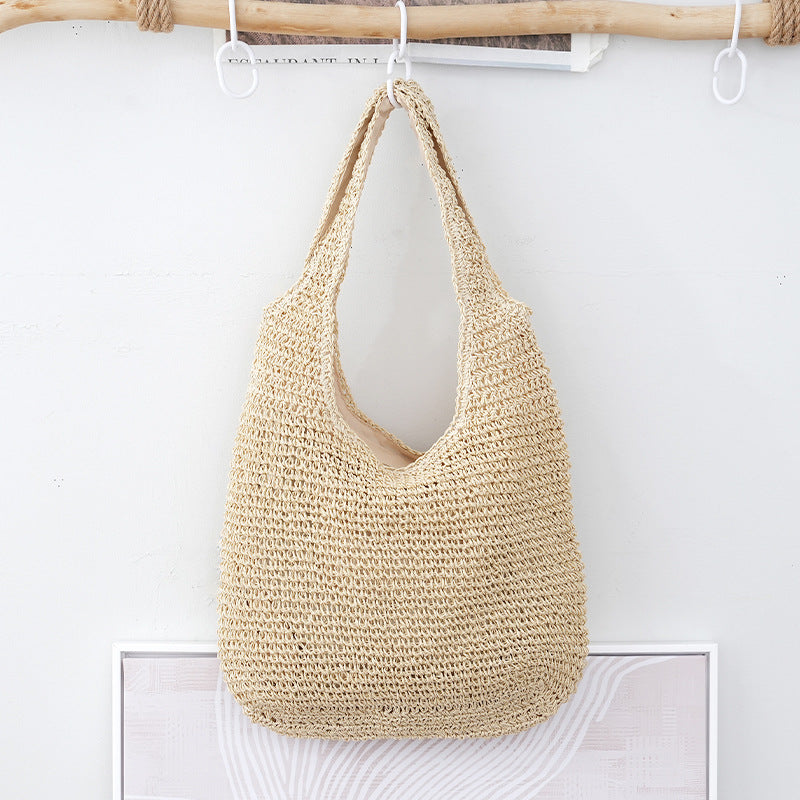 Handheld Bag Everyday Commute Versatile Woven Bag Vacation Shoulder Bag