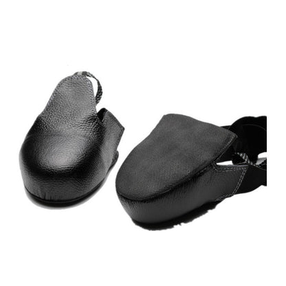 Anti smashing shoe cover steel toe cap protective cowhide men's durable protective gear
