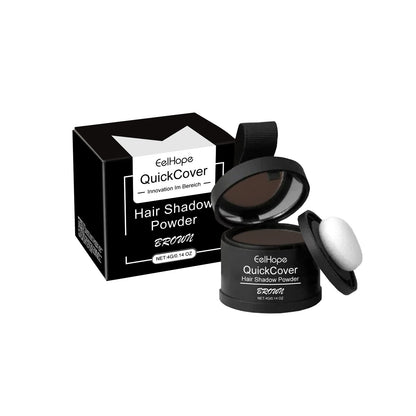 Eelhope Brown Hairline Covered With Touch Powder Brown Hair Loose Cover Roots To Enhance The Overall Makeup