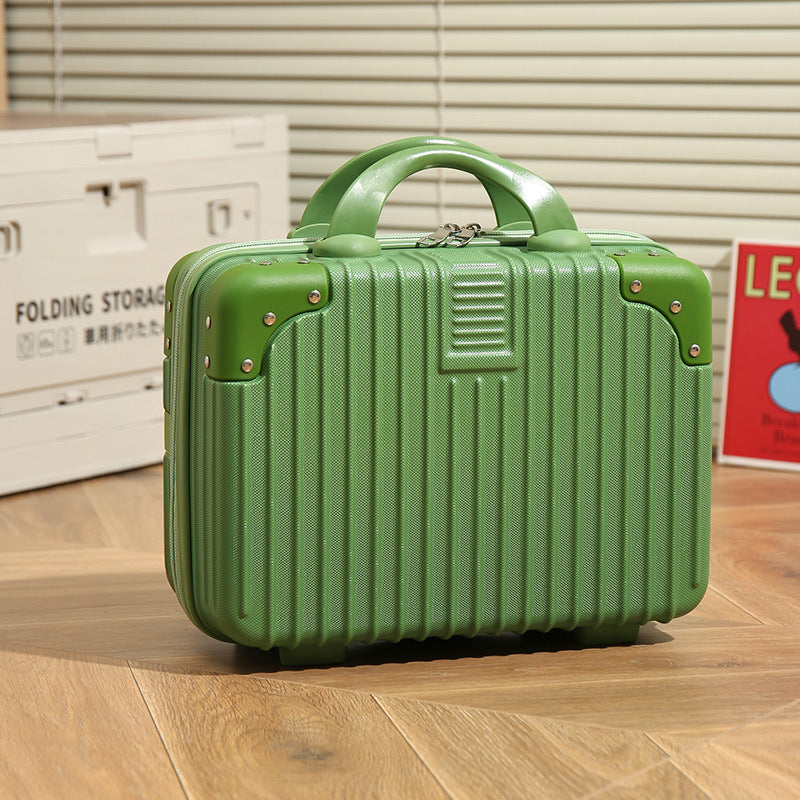 Vintage Luggage Mini Makeup Case 14-inch Small Box Gift Box 16-inch Carry-on Bag Storage Lock Box