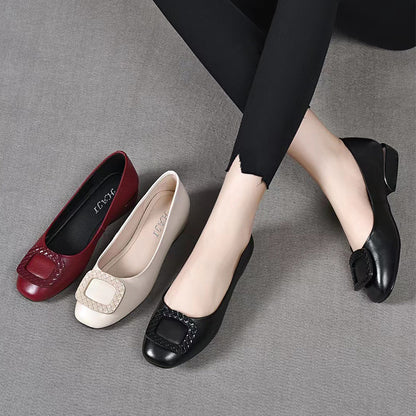 Comfortable Women's Flat Shoes with Wedge Heel, for Middle-Aged and Elderly Women