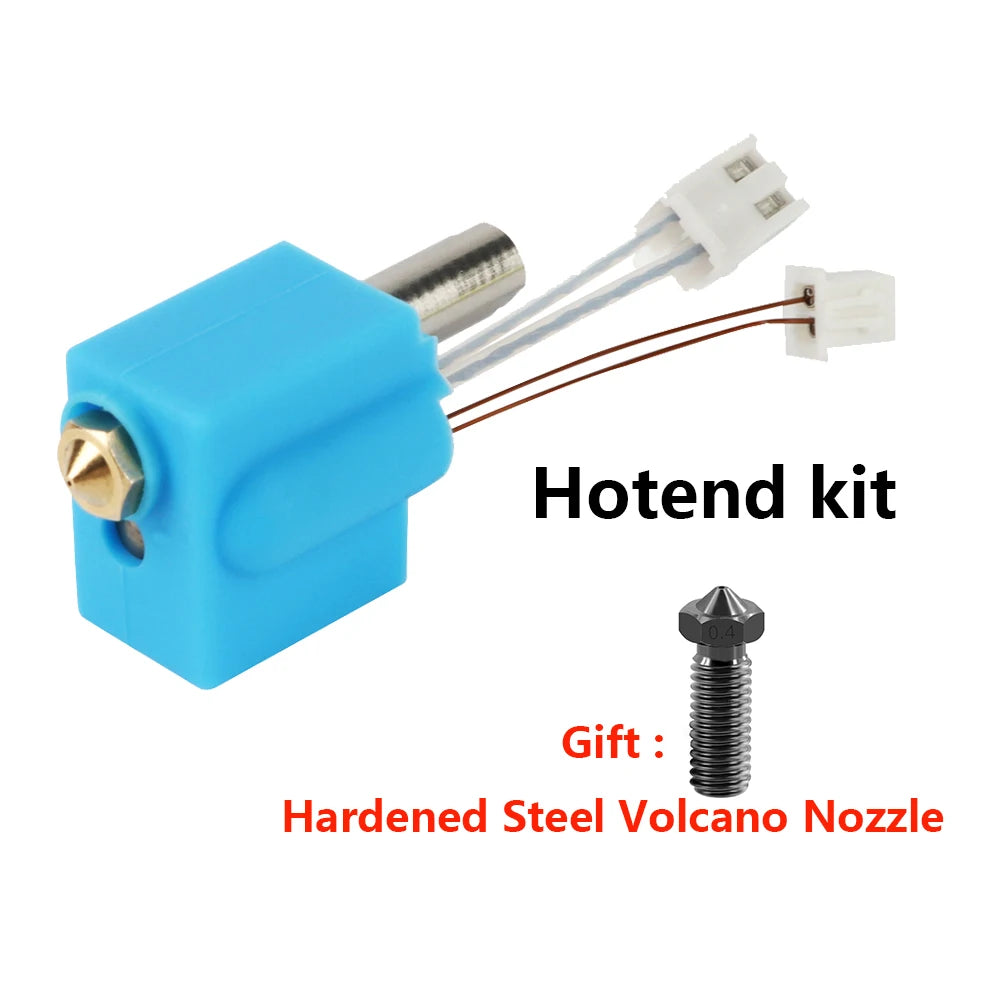 For Artillery Sidewinder X1/X2 Genius Hotend Kit 3D Printer Parts NTC100K Thermistor Heat Tube Heat Block Throat Volcano Nozzle