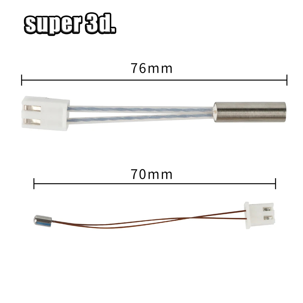 For Artillery Sidewinder X1/X2 Genius Hotend Kit 3D Printer Parts NTC100K Thermistor Heat Tube Heat Block Throat Volcano Nozzle