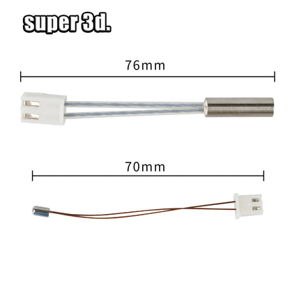 For Artillery Sidewinder X1/X2 Genius Hotend Kit 3D Printer Parts NTC100K Thermistor Heat Tube Heat Block Throat Volcano Nozzle