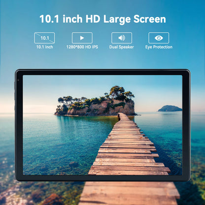 10 Inch Tablet Android 14 16GB RAM 128GB ROM 1TB Expand Octa-Core Widevine L1 With Stylus Keyboard Mouse for Work, Leran