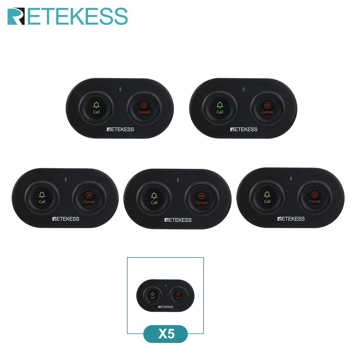 Retekess Restaurant Pager Wireless Waiter Calling System TD112 Waterproof Watch Receiver TD036 Call Buttons For Cafe Bar Club