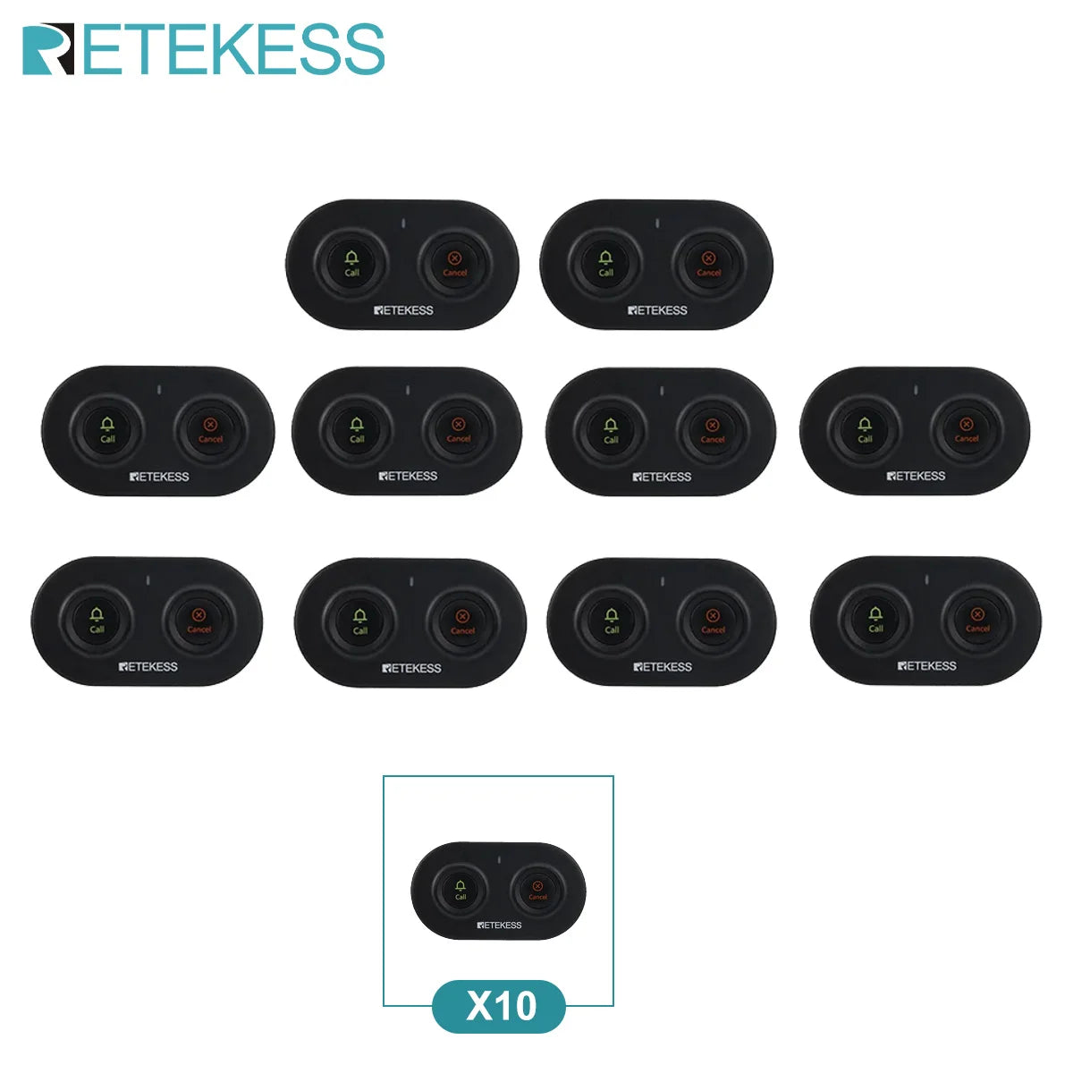 Retekess Restaurant Pager Wireless Waiter Calling System TD112 Waterproof Watch Receiver TD036 Call Buttons For Cafe Bar Club