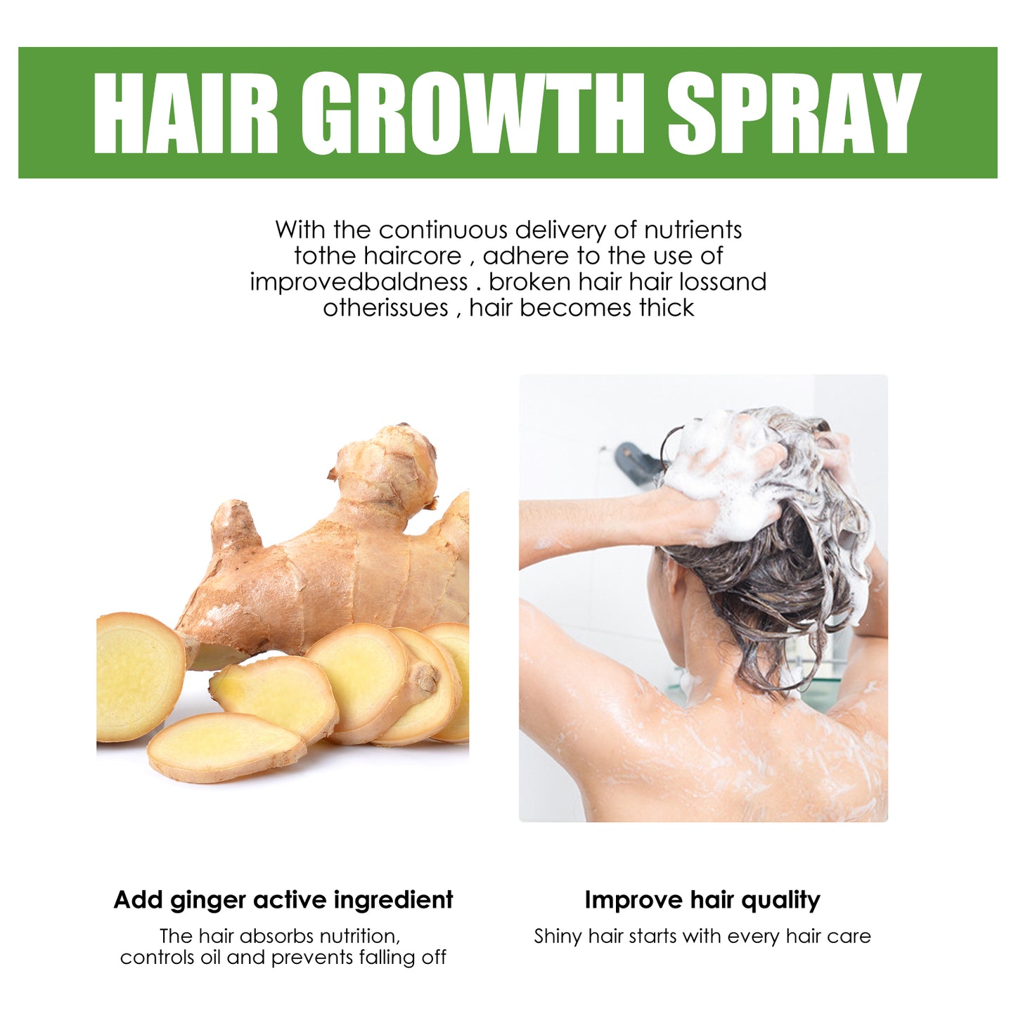 Jaysuing Hair Care Solution Gently Nourishes And Massages Scalp, Moisturizes And Softens Hair Care Spray