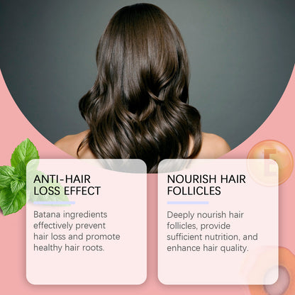 Hoegoa Batana Hair Care Oil Gently Nourishes Hair Follicles, Repairs Frizzy, Dry And Smooth Hair