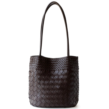 Woven bucket bag single shoulder women's bag