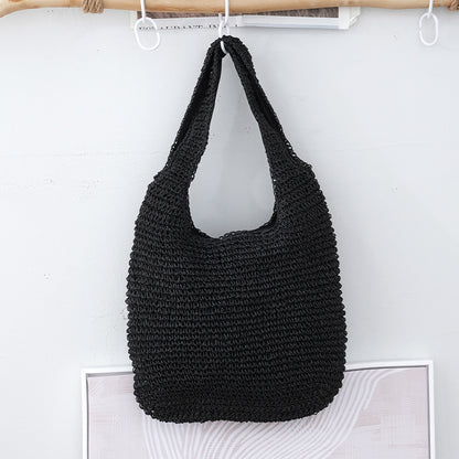 Handheld Bag Everyday Commute Versatile Woven Bag Vacation Shoulder Bag