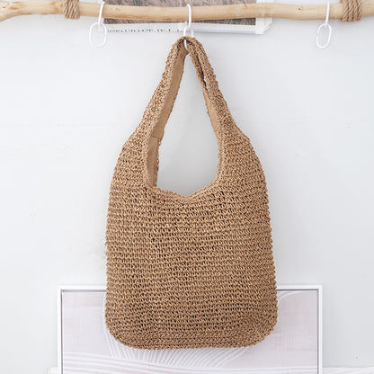 Handheld Bag Everyday Commute Versatile Woven Bag Vacation Shoulder Bag