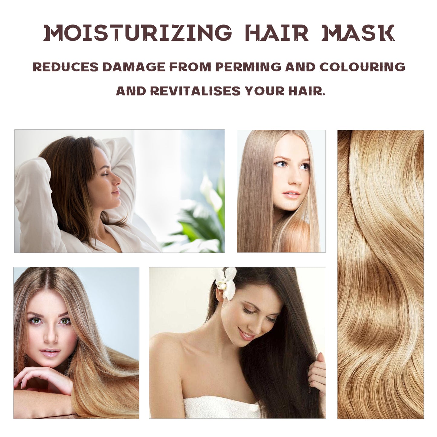 EELHOE Moisturizing Hair Mask, Deep Nourishing Hair Repair Dry Hair Split End Smoothing Hair Mask