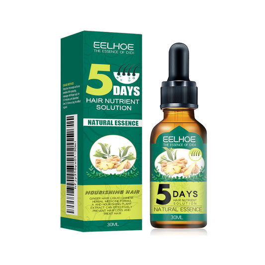 EELHOE Ginger Hair Oil Moisturizing Smooth Hair Repair Frizzy Damaged Hair Care Essential Oil