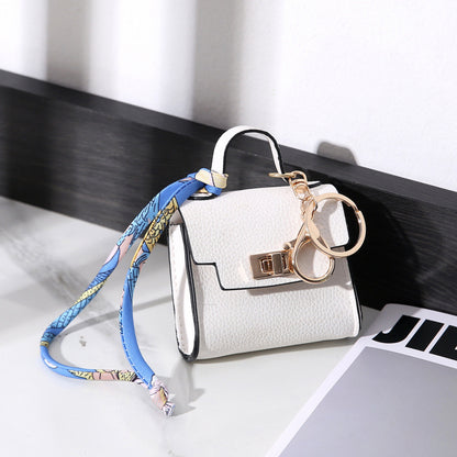 Mini Bag Keychain Pendant with Wrist Strap Multi-functional Small Bag