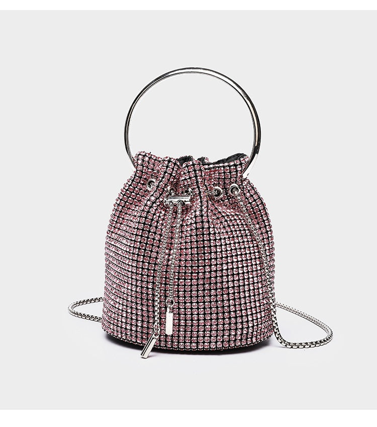 Diamond bucket bag for women