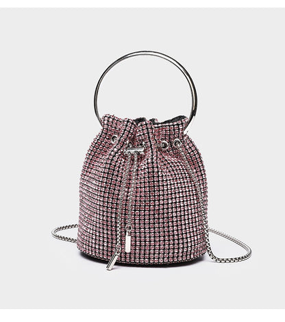 Diamond bucket bag for women