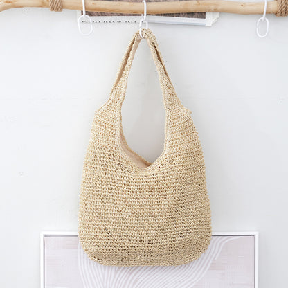 Handheld Bag Everyday Commute Versatile Woven Bag Vacation Shoulder Bag