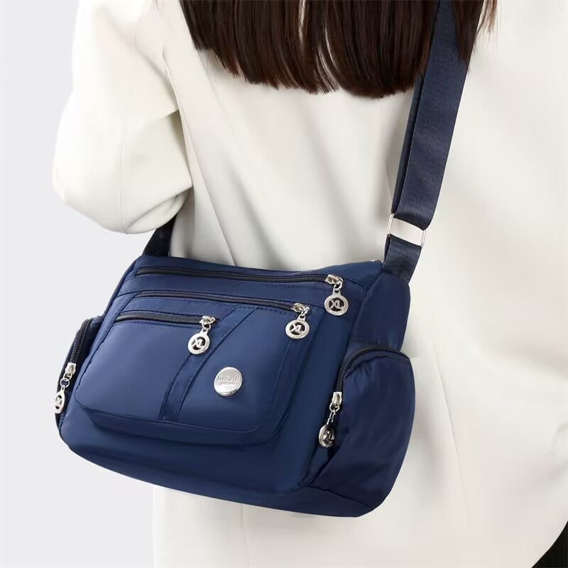 Multi-compartment single-shoulder crossbody bag for women, lightweight, large-capacity single-shoulder bag