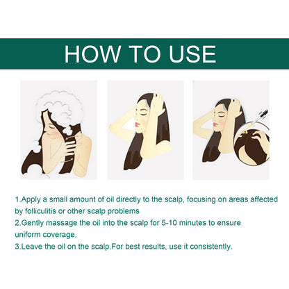 Essential Oil For Scalp, And Hair Scalp Deep Cleaning And Repair Hair Root Anti-Itching And Anti-Loss Hair Solid Care Essential Oil