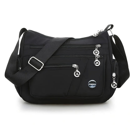 Multi-compartment single-shoulder crossbody bag for women, lightweight, large-capacity single-shoulder bag