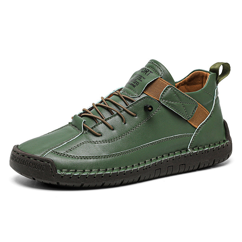 Casual Women's Shoes with Hand-Stitched Details, Oversized Comfortable Design