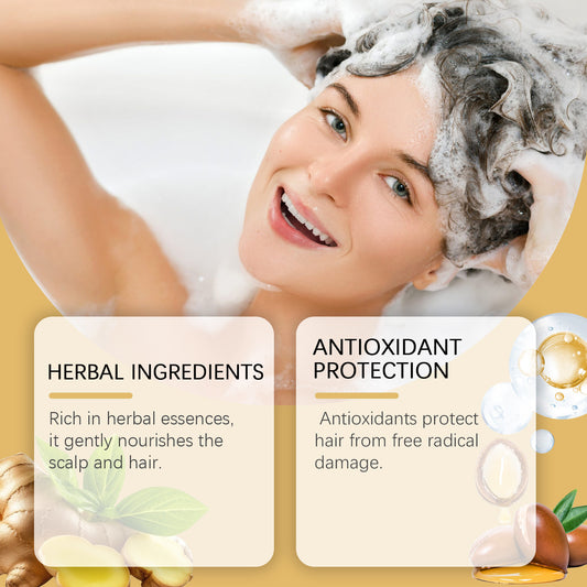 Hoegoa Ginger Shampoo Soap For Scalp Daily Cleanses Frizzy Hair, Nourishes And Softens Hair Shine Treatment Soap
