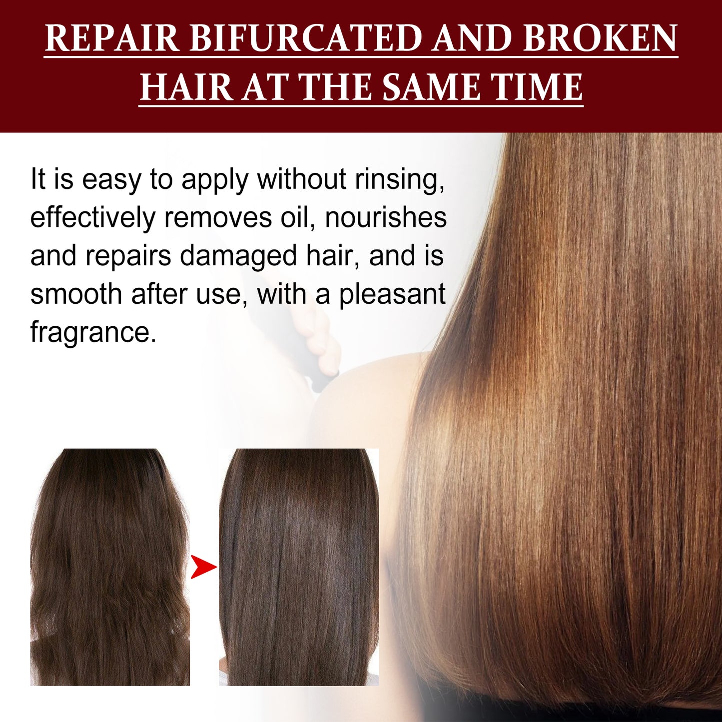 Hair Care Essence, Hair Repair Moisturize And Fluff Leave-in Hair Care Essence