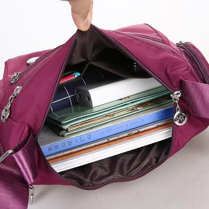 Multi-compartment single-shoulder crossbody bag for women, lightweight, large-capacity single-shoulder bag