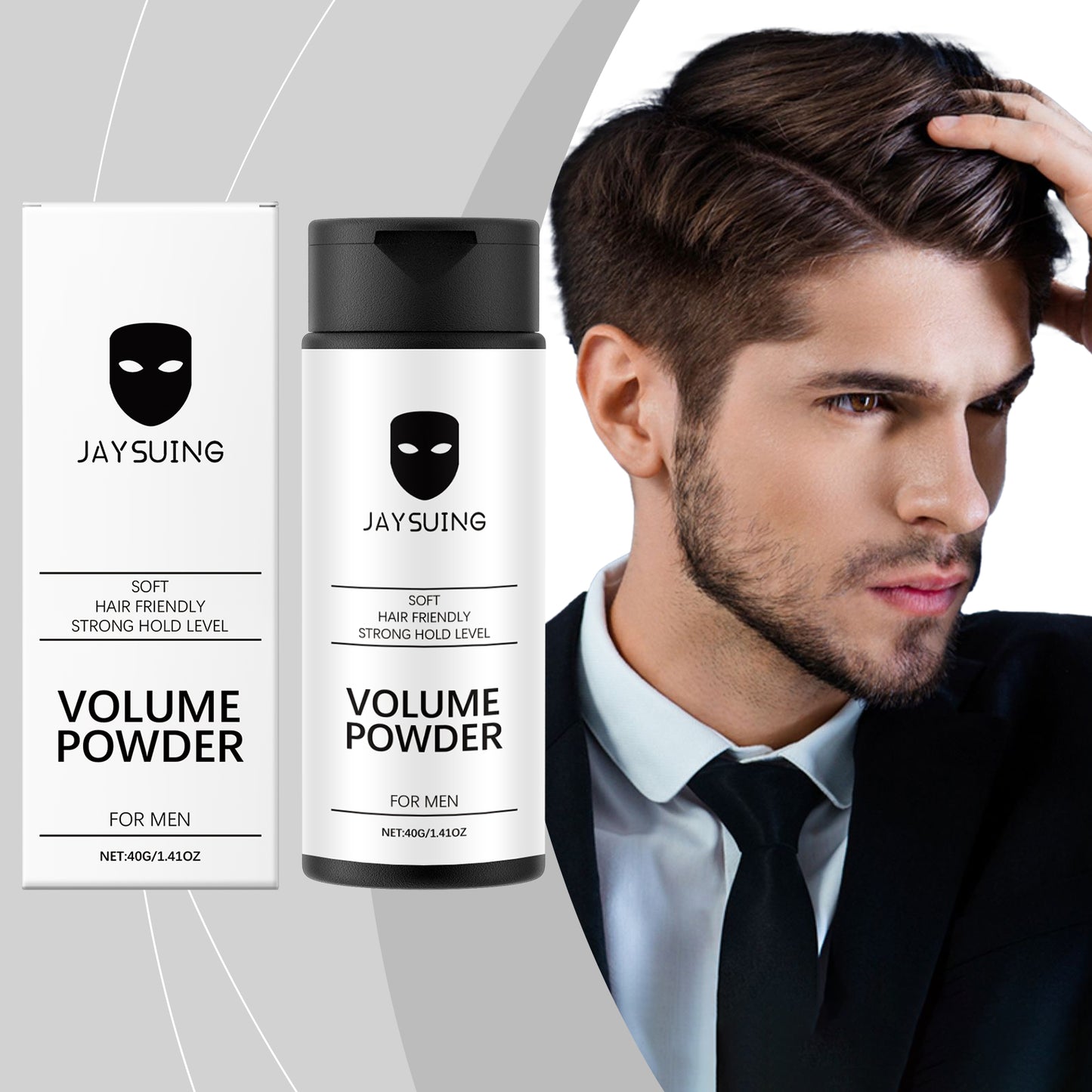 Jaysuing Natural, Refreshing, Fluffy, Voluminous And Oil-Controlled Hair Styling Powder, Portable Styling Powder For Hair Care