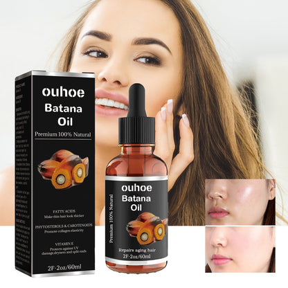 OUHOE Batana Essential Oil, Hair Smoothing Anti-Loss Nourishing Skin Care Essential Oil