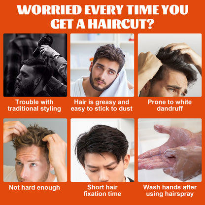 Men's Hair Wax Comb Retro Oily Head Big Back Hair Shape Moisturizing And Long-Lasting Comb One Comb To Set The Shape