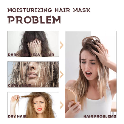 EELHOE Moisturizing Hair Mask, Deep Nourishing Hair Repair Dry Hair Split End Smoothing Hair Mask
