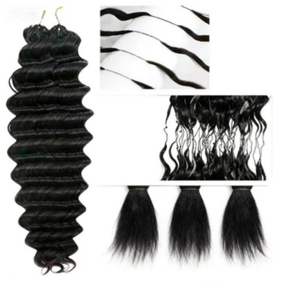 Crochet Hair Extensions Human Hair Feather Weave