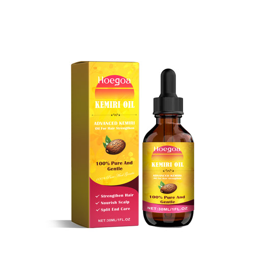 Hoegoa Kemiri Oil, Moisturize Hair To Improve Frizzy Dry Hair And Split Ends Smooth And Light Essence