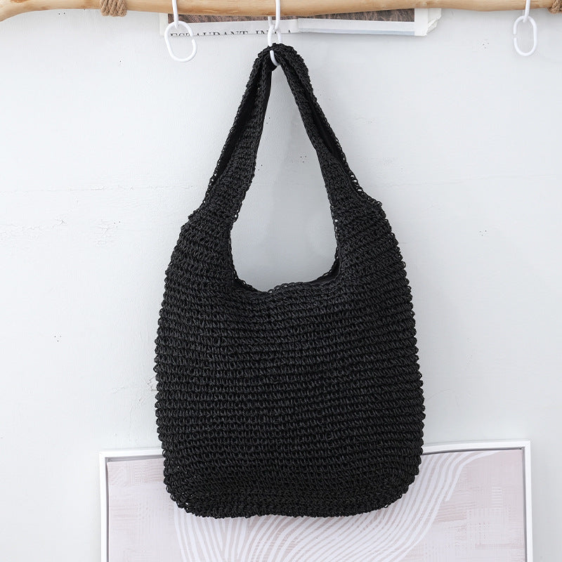 Handheld Bag Everyday Commute Versatile Woven Bag Vacation Shoulder Bag