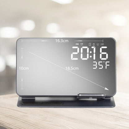 2-in-1 wireless charging time display alarm clock 15W thermometer wireless charging
