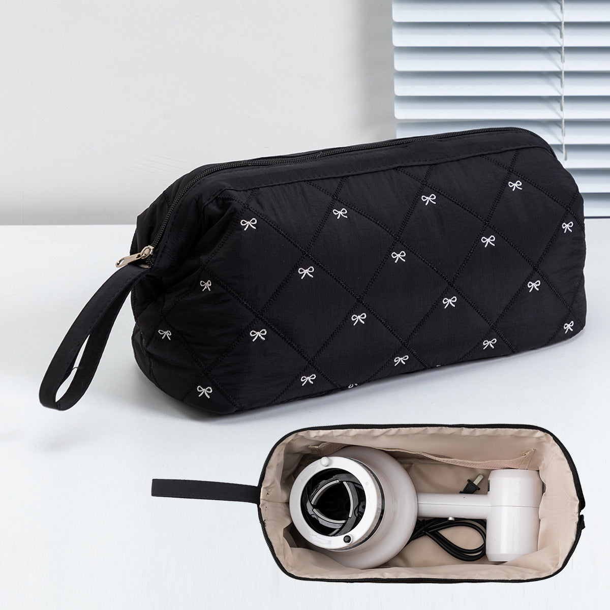 Multi functional travel grooming and storage bag for women