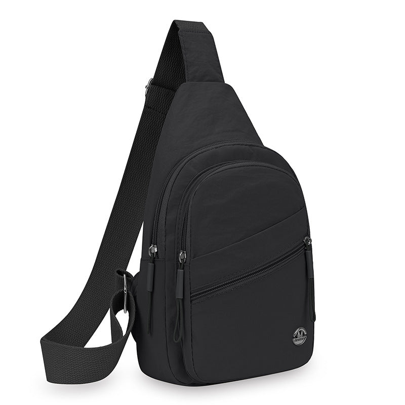 Chest bag large capacity solid color