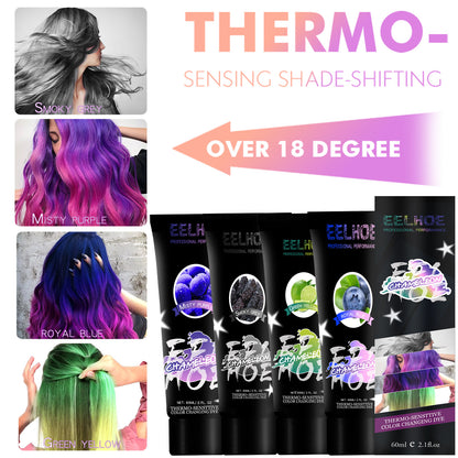 EELHOE Gradient Hair Conditioner, No Damage To Hair And Scalp Easily Change Hair Color Hair Conditioner