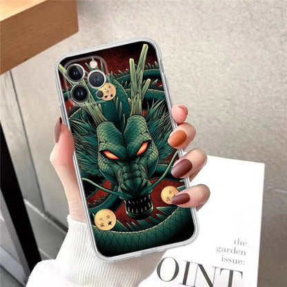Phone case iPhone Dragon Ball Wukong black painted anti fall