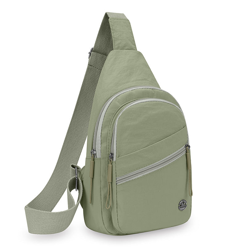 Chest bag large capacity solid color