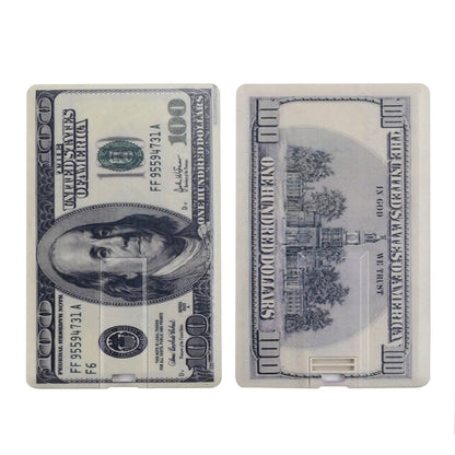 USB Flash Drive 4GB 8GB 16GB 32GB 64GB 128GB Dollars Bank Card Pen Drive Memory Euro USB 2.0 Stick PenDrive Wallet U Disk