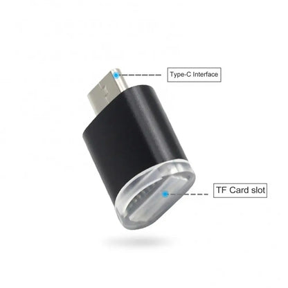 Mini Portable Type-c 3.1 Micro USB OTG Adapter High Speed Aluminum Alloy Memory Card Reader