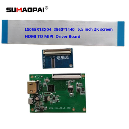 3D Printer 5.5 Inch 2K LCD Screen DIY Accessories LS055R1SX04 / 2560 * 1440 Driver Board For Nanodlp System